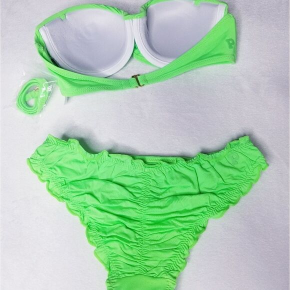 NWT Victoria's Secret Pink Neon Bikini Set - Picture 5 of 8